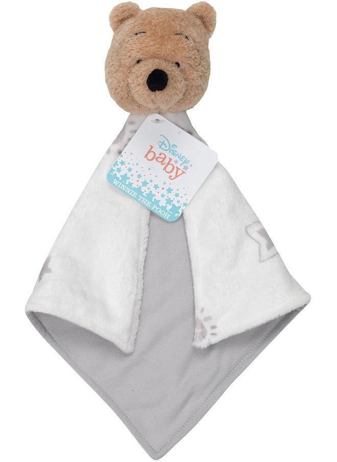 Lambs & Ivy Disney Baby Winnie The Pooh Lovey White/Grey Security Blanket