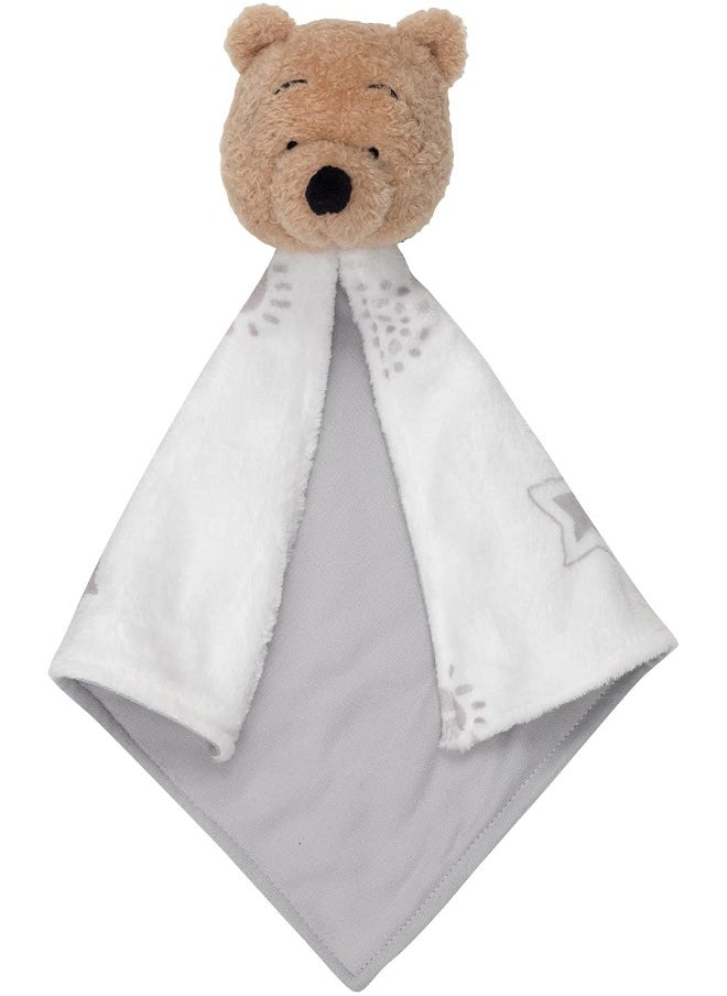 Lambs & Ivy Disney Baby Winnie The Pooh Lovey White/Grey Security Blanket