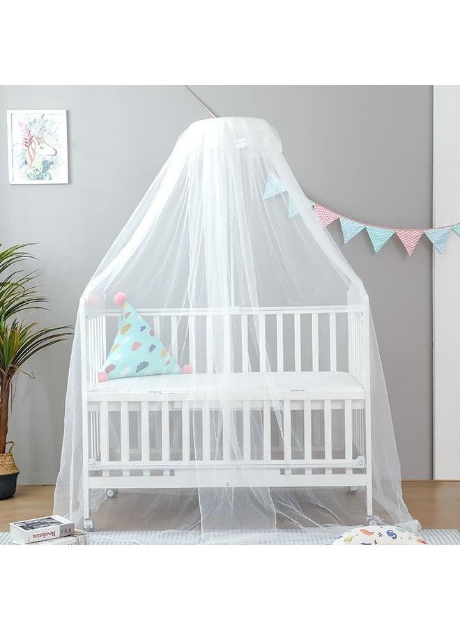 Mosquito Net With Stand White Suitable For Baby Crib Up To 160 * 80Cm