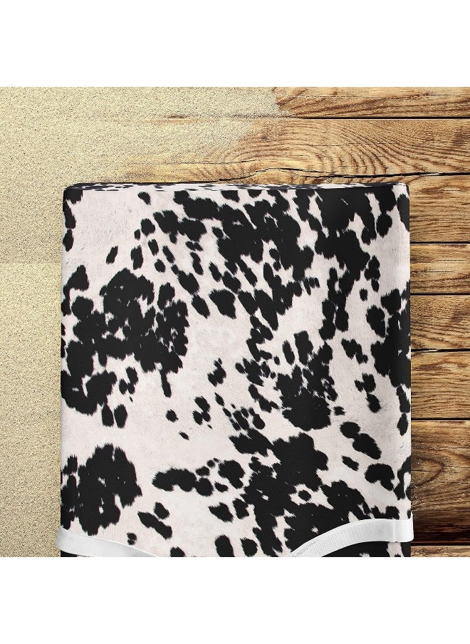 Sweet Potatoes Glenna Jean Cow Changing Pad Cover, Black, Standard