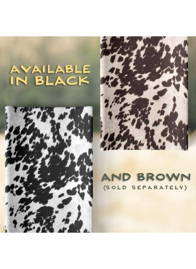 Sweet Potatoes Glenna Jean Cow Changing Pad Cover, Black, Standard