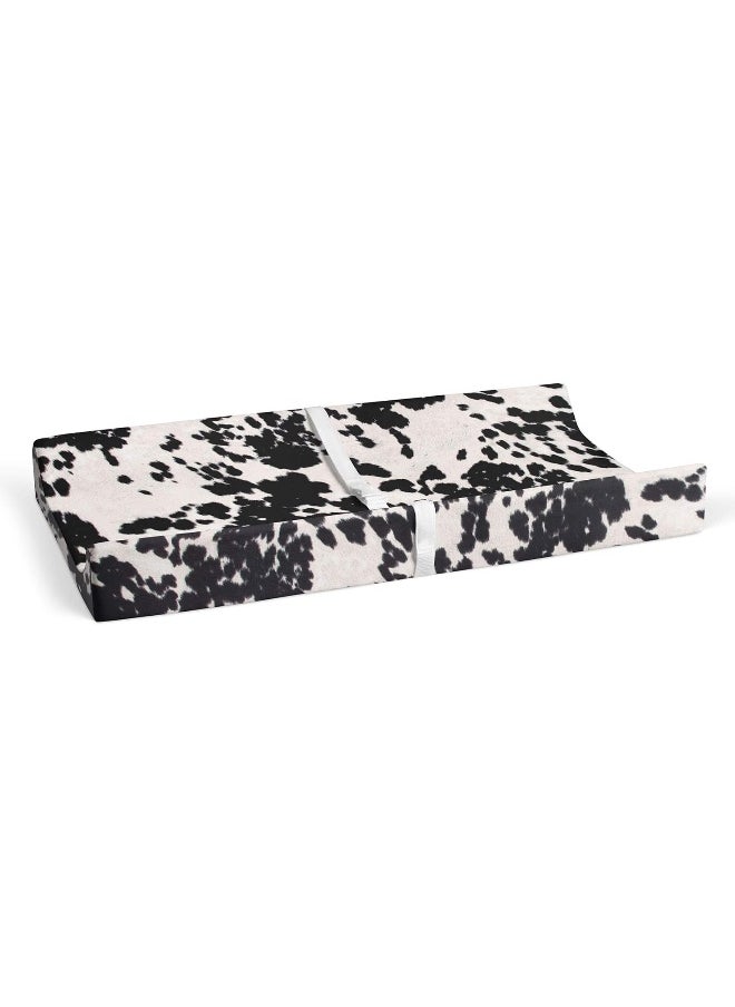 Sweet Potatoes Glenna Jean Cow Changing Pad Cover, Black, Standard