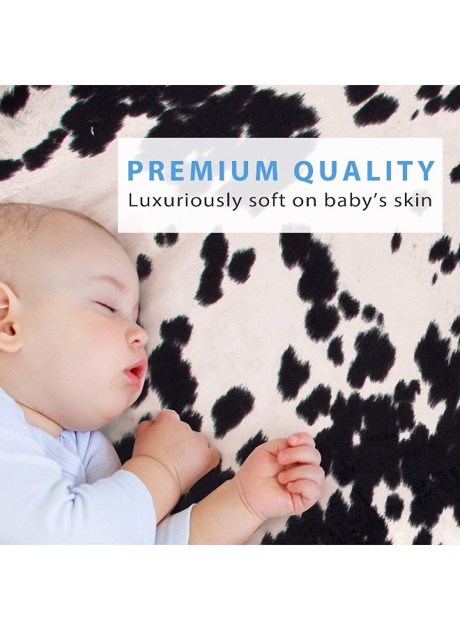 Sweet Potatoes Glenna Jean Cow Changing Pad Cover, Black, Standard