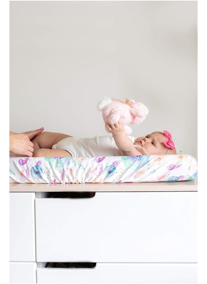 Copper Pearl Premium Knit Diaper Changing Pad Cover 'Bloom'