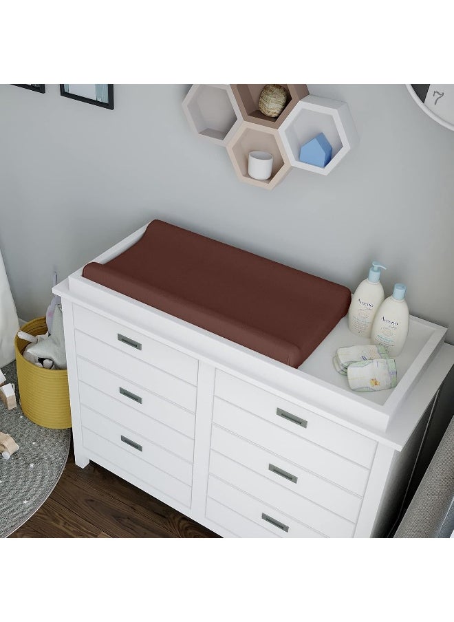 Natemia Changing Pad Cover - 100% Organic Cotton - 16X32 - Perfect for Cradle and Bassinet - Silky Soft and Hypoallergenic - Great Baby Shower - Registry Gift
