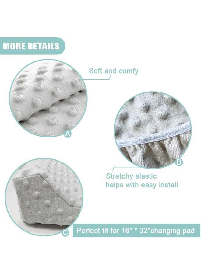 Owlowla Changing Pad Cover, Soft Minky Dots Changing Table Sheets for Baby Boy and Girl