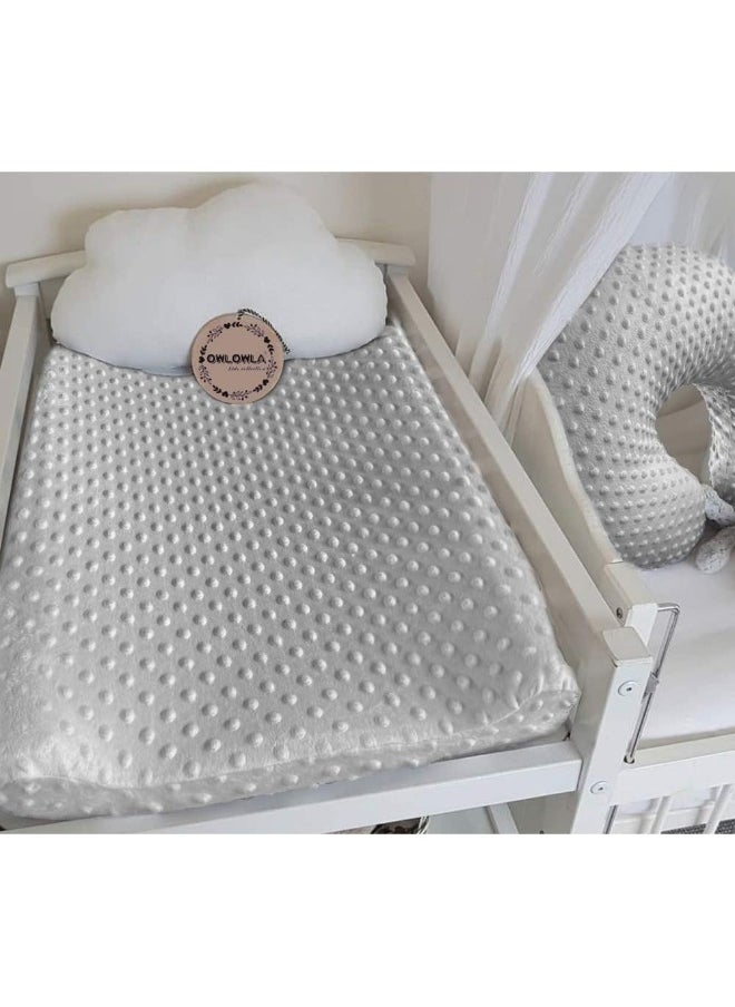 Owlowla Changing Pad Cover, Soft Minky Dots Changing Table Sheets for Baby Boy and Girl
