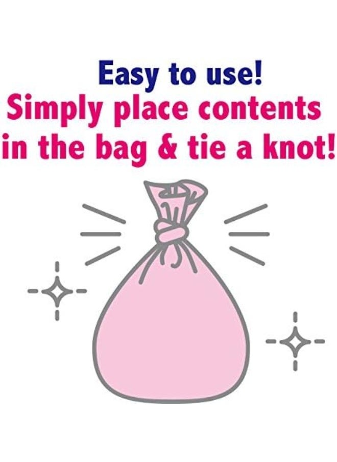 Amazing Odor Sealing Baby Diaper Disposal Bags - Durable and Unscented [Size: XS, Color: Pink] (200 count, Pack of 1)