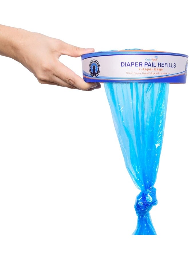 ChoiceRefill Compatible with Diaper Genie Pails, 8-Pack, 2160 Count