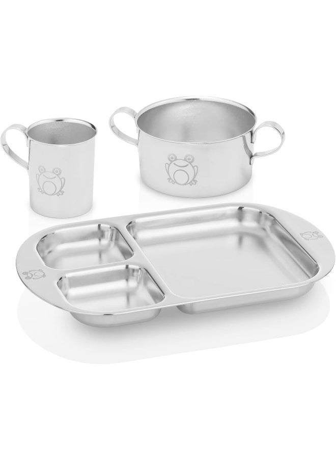 Children Safe Stainless Steel Dinnerware Set
