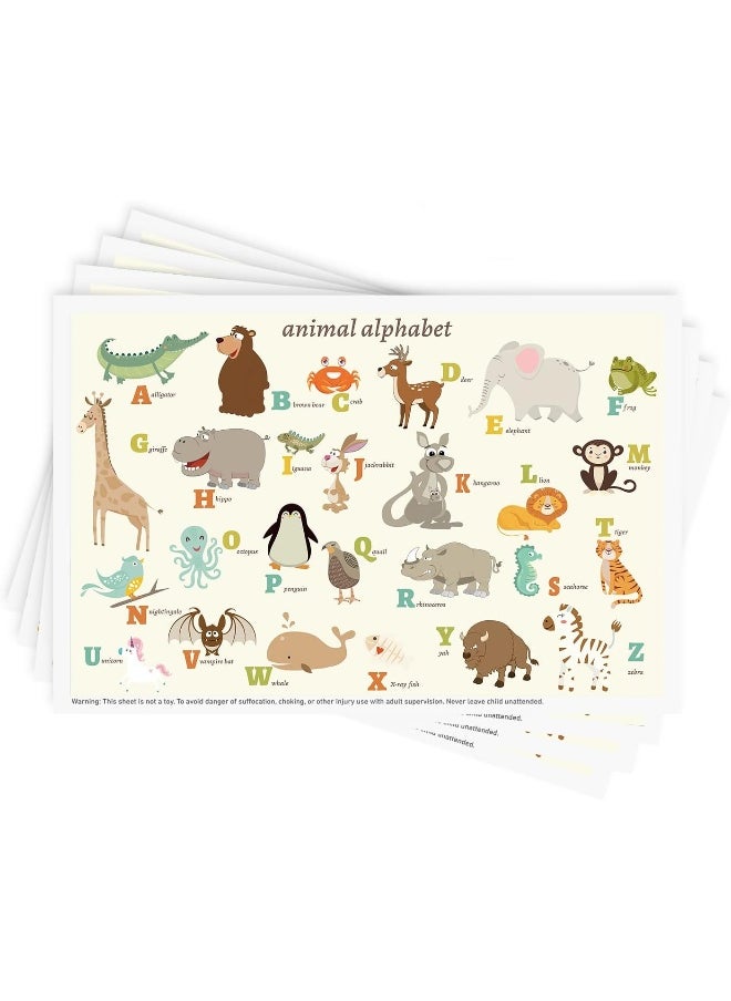 Babebay Disposable Stick-on Placemats 40 Pack for Baby & Kids, Restaurant Table Mats 12