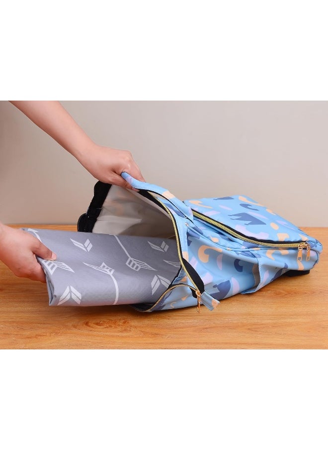 WOMUMON Splat Mat for Under High Chair/Arts/Crafts, Washable Spill Mat Waterproof Anti-Slip Floor Protector Splash Mat, Messy Mat and Table Cloth