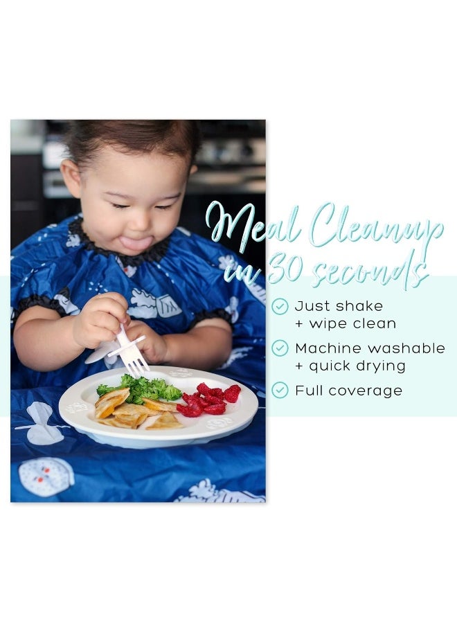 Grabease Allover Waterproof Bib For Self-Feeding Babies And Toddlers