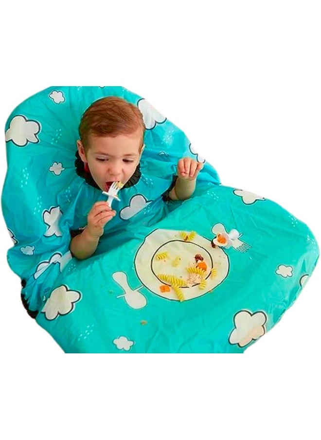 Grabease Allover Waterproof Bib For Self-Feeding Babies And Toddlers