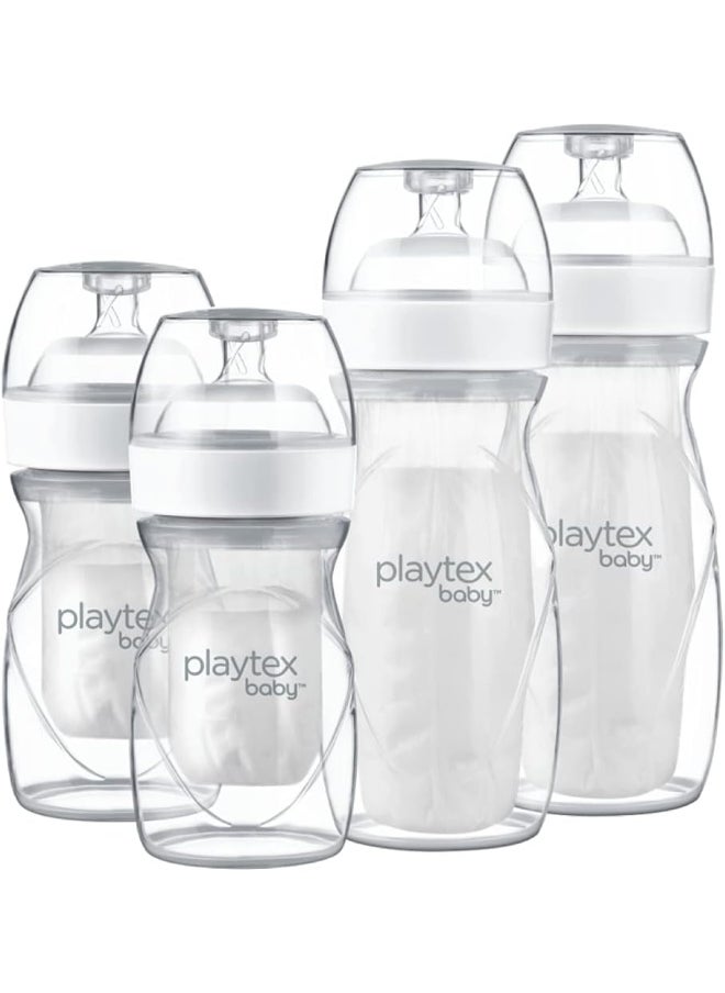 Playtex Baby Nurser Bottle Gift Set with Pre-Sterilized Disposable Drop-Ins Liners