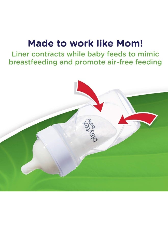 Playtex Baby Nurser Bottle Gift Set with Pre-Sterilized Disposable Drop-Ins Liners