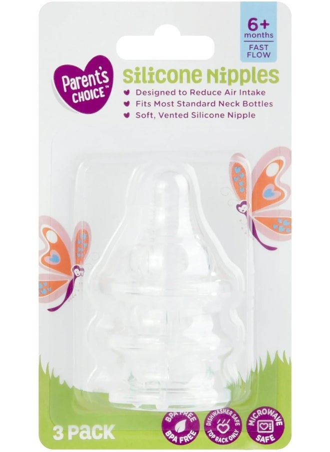 Parent's Choice Nipples (Fast Flow 6+ Months)