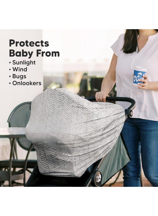 Car Seat Covers for Babies - Nursing Cover, Baby Car Seat Cover, Nursing Covers for Breastfeeding, Carseat Cover Girls, Boy, Breastfeeding Cover, Infant Car Seat Cover, Stroller Cover
