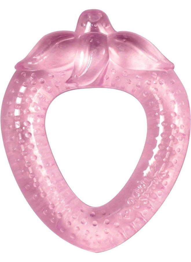 green sprouts Cooling Teether (One Size, Pink Strawberry)