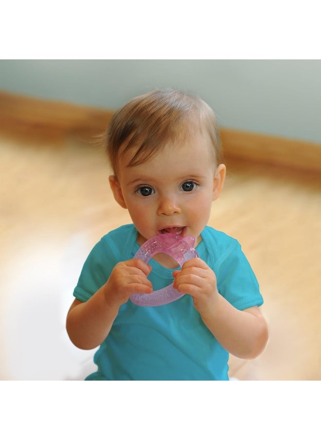 green sprouts Cooling Teether (One Size, Pink Strawberry)