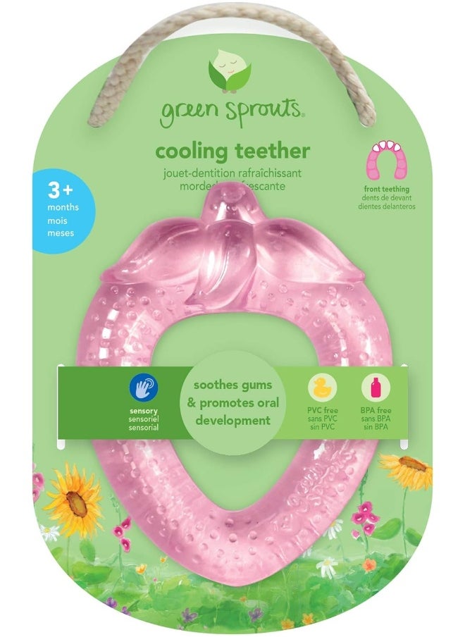 green sprouts Cooling Teether (One Size, Pink Strawberry)