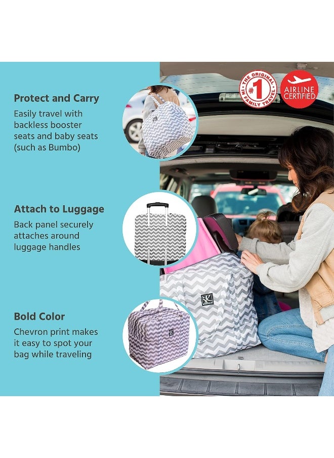 J.L. Childress Booster Go-Go Travel Bag for Backless Seats, Chevron