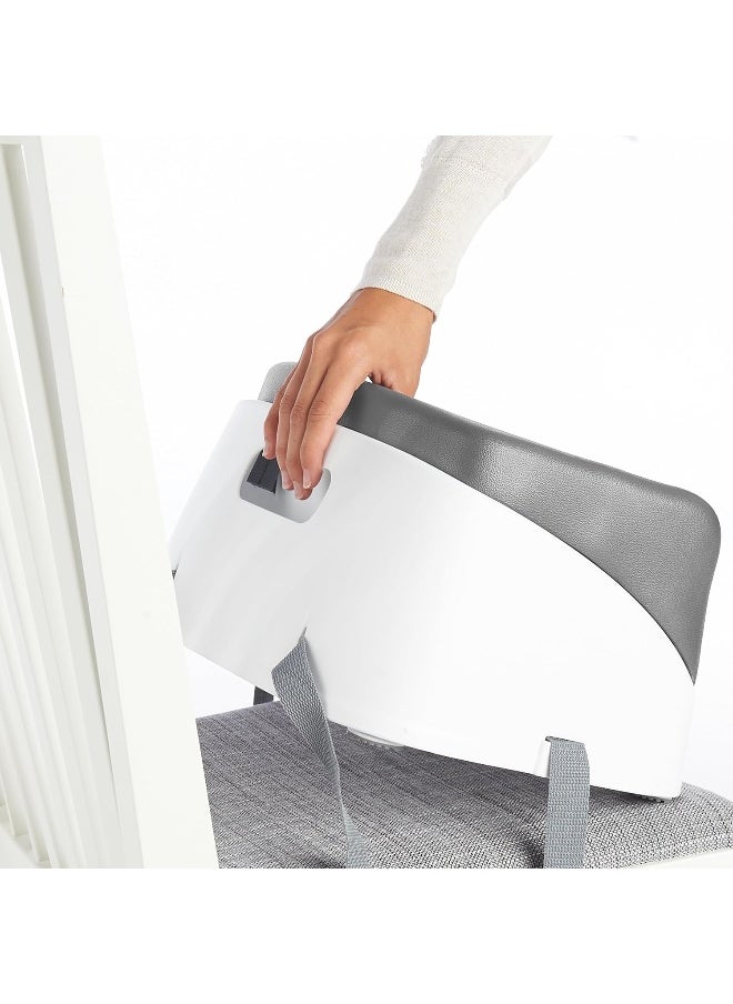Ingenuity SmartClean Toddler Booster Seat for Dining Table with 3-Point Harness Straps