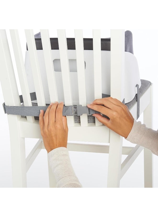 Ingenuity SmartClean Toddler Booster Seat for Dining Table with 3-Point Harness Straps