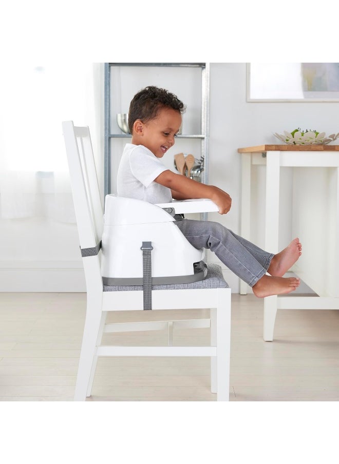 Ingenuity Baby Base 2-in-1 Booster Feeding and Floor Seat, Pink Flambe