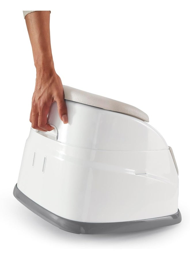 Ingenuity Baby Base 2-in-1 Booster Feeding & Floor Seat with Self-Storing Tray, Cashmere