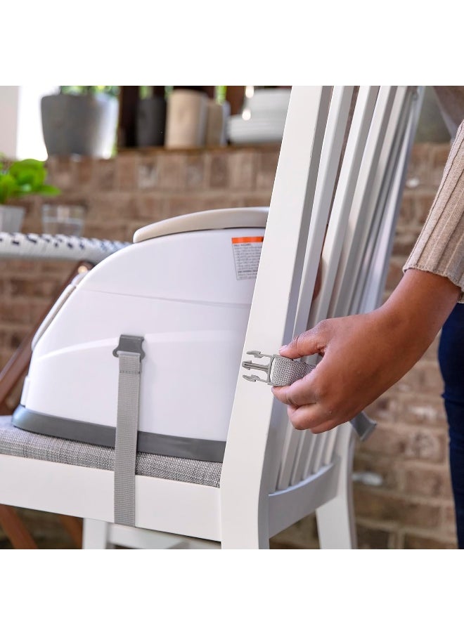 Ingenuity Baby Base 2-in-1 Booster Feeding & Floor Seat with Self-Storing Tray, Cashmere