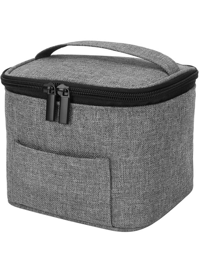 Luxja Breastmilk Cooler Bag (Hold Four 5 Ounce Breastmilk Bottles), Leakproof Breast Milk Cooler for 4 or 5 Ounce Bottles (Bag Only), Gray