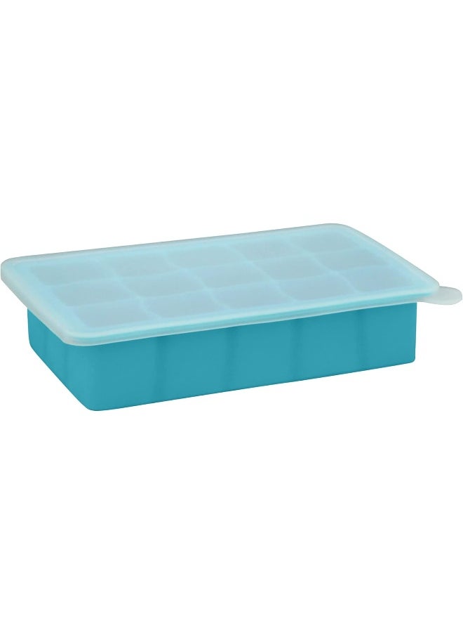 green sprouts 185300-605-00 Silicone Fresh Baby Food Freezer Tray - Aqua, One Size