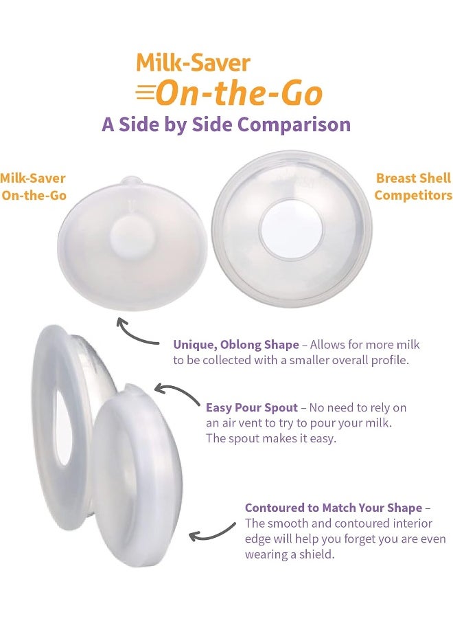 Milkies Milk-Saver On-The-Go Breast Shells