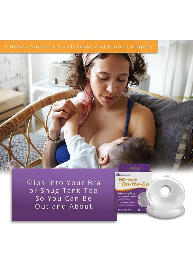 Milkies Milk-Saver On-The-Go Breast Shells