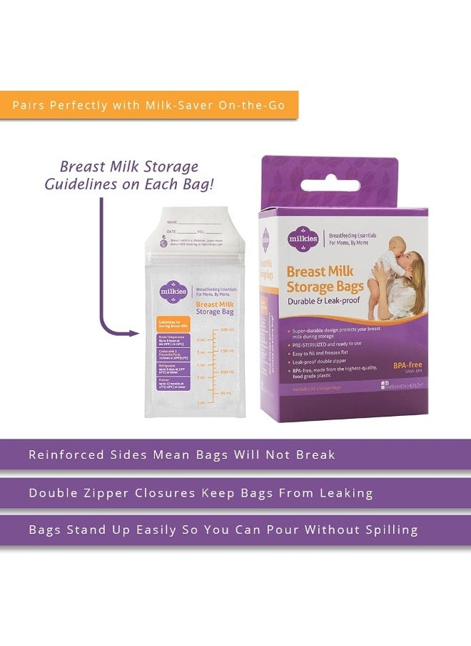 Milkies Milk-Saver On-The-Go Breast Shells