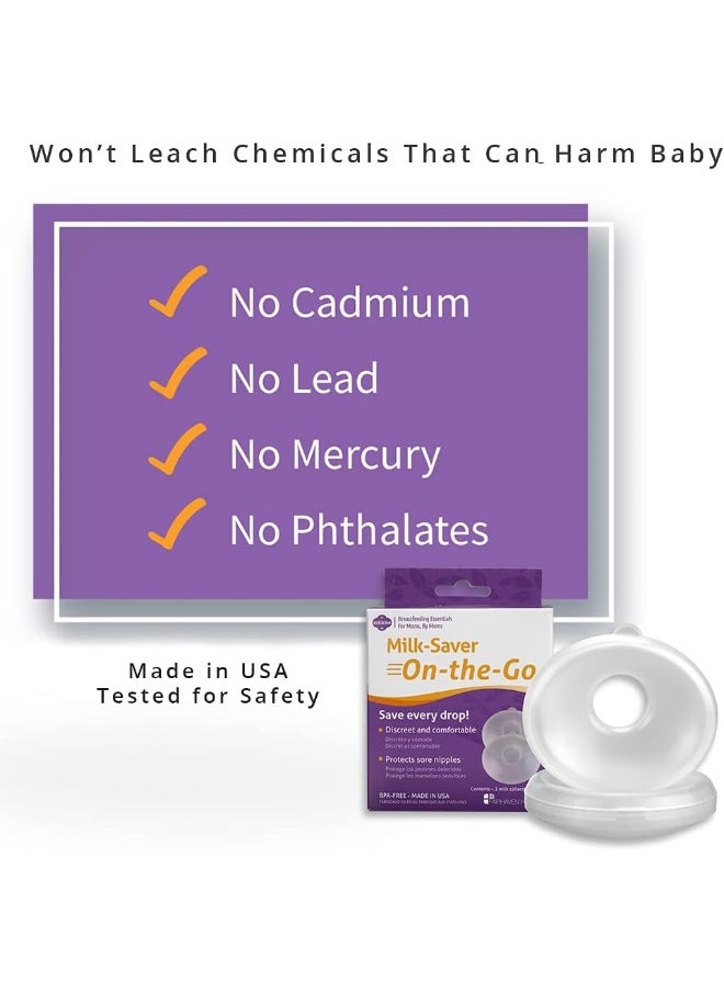 Milkies Milk-Saver On-The-Go Breast Shells