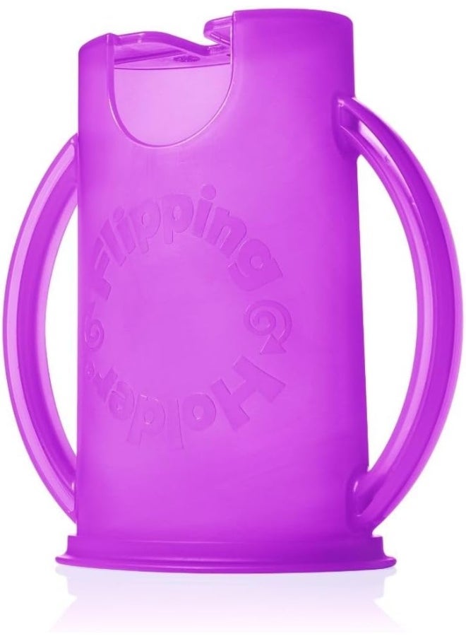 Flipping Holder Original Squeeze Proof with Open Bottom for Food Pouches & Juice Boxes