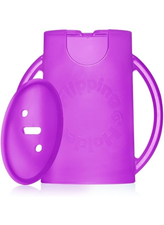 Flipping Holder Original Squeeze Proof with Open Bottom for Food Pouches & Juice Boxes
