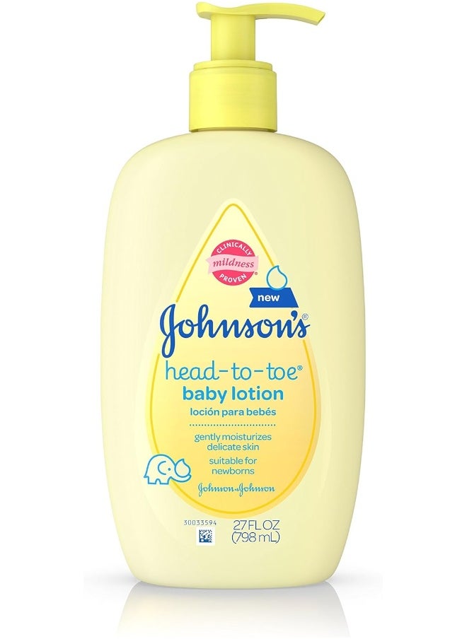 Johnson's Head-To-Toe Baby Lotion, 800ml
