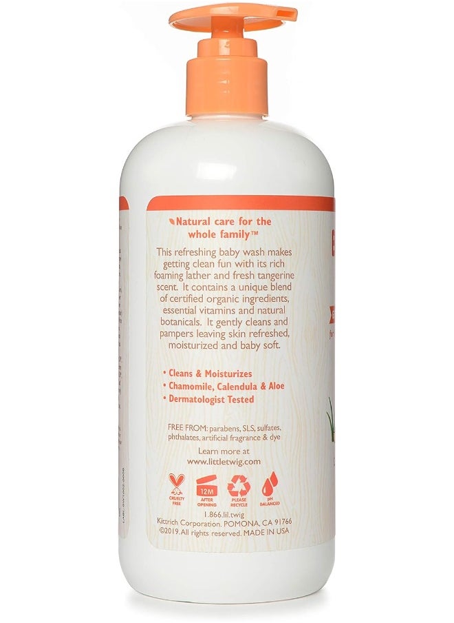 Little Twig All Natural Baby Wash, Tangerine, 17 Fluid Oz