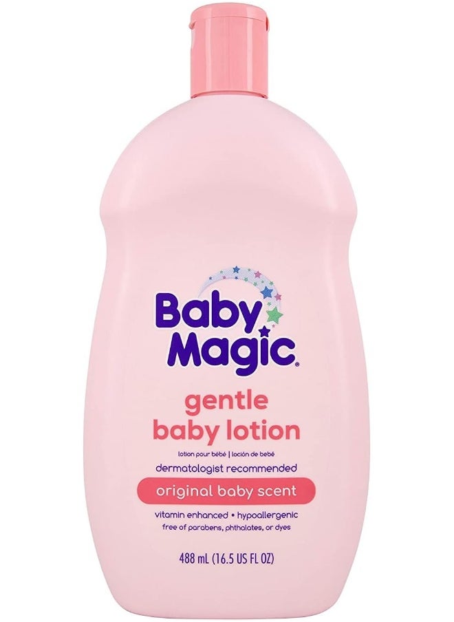 Baby Magic Baby Lotion Gentle 16.5 Ounce Baby Scent (488ml) (2 Pack)