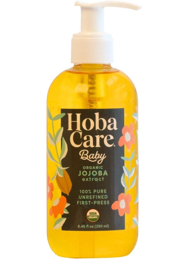 HobaCare The Original Jojoba Company - Baby Organic 8.44 oz. (250 mL) - Pure Organic Jojoba for Face and Body - Essential Jojoba - 100% Pure jojoba