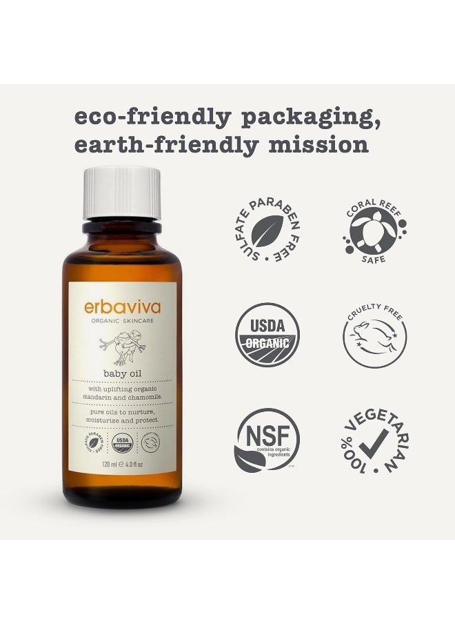 erbaviva Baby Oil, 4 Fl Oz