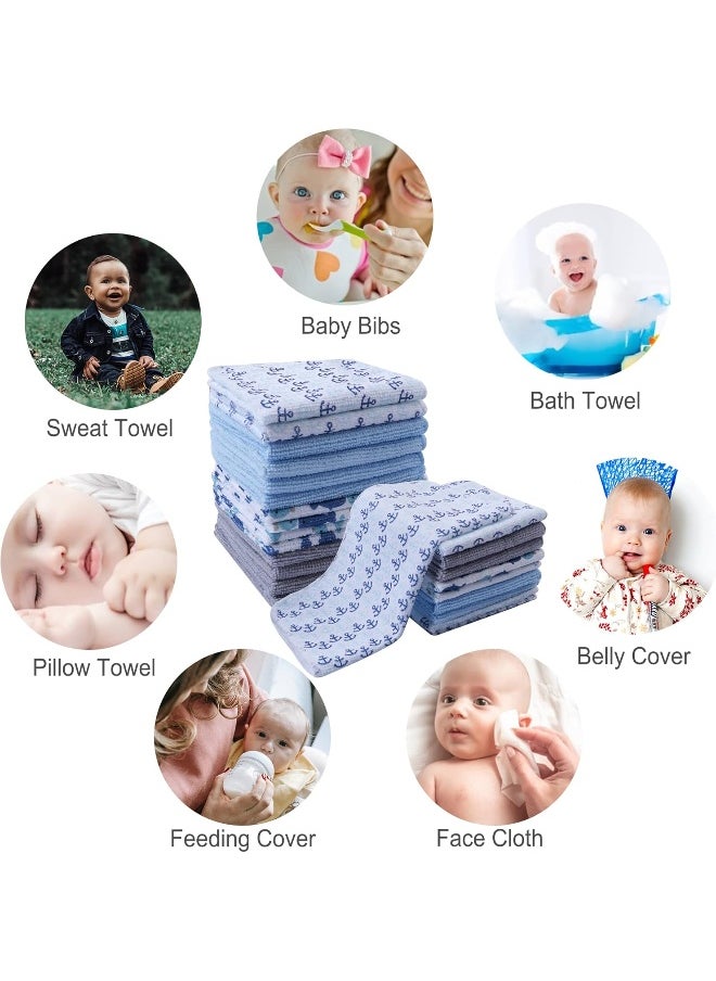 Baby Washcloths | Extra Soft and Ultra Absorbent Bath Towel | Great Gifts for Newborn and Infants | 24 Pack