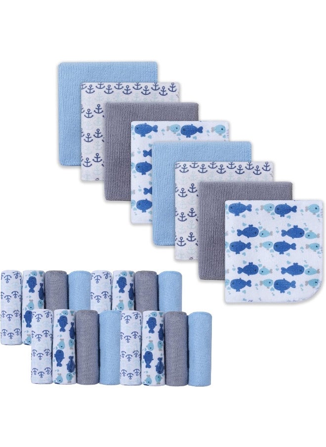 Baby Washcloths | Extra Soft and Ultra Absorbent Bath Towel | Great Gifts for Newborn and Infants | 24 Pack