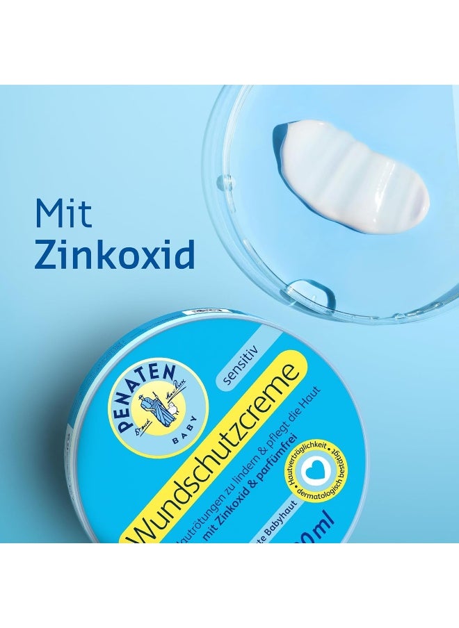 PENATEN Wound Protection Cream, Soothing Baby Wound Protection Cream with Zinc Oxide for Protection in The Diaper Area 200 ml / 6.76 Oz