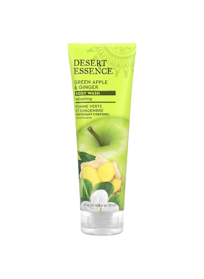 Desert Essence, Body Wash, Green Apple & Ginger, 8 fl oz (237 ml)