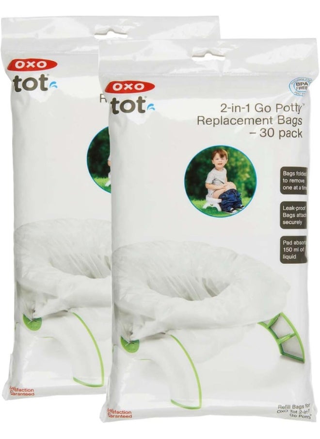 OXO Tot 2-in-1 Go Potty Refill Bags, 60 Count