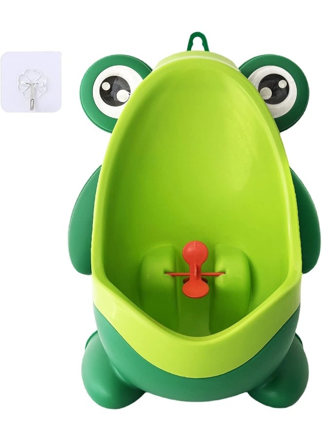 Anyumocz Frog Pee Training, Cute Potty Training Urinal for Boys with Funny Aiming Target, Green Urinals for Toddler Boy